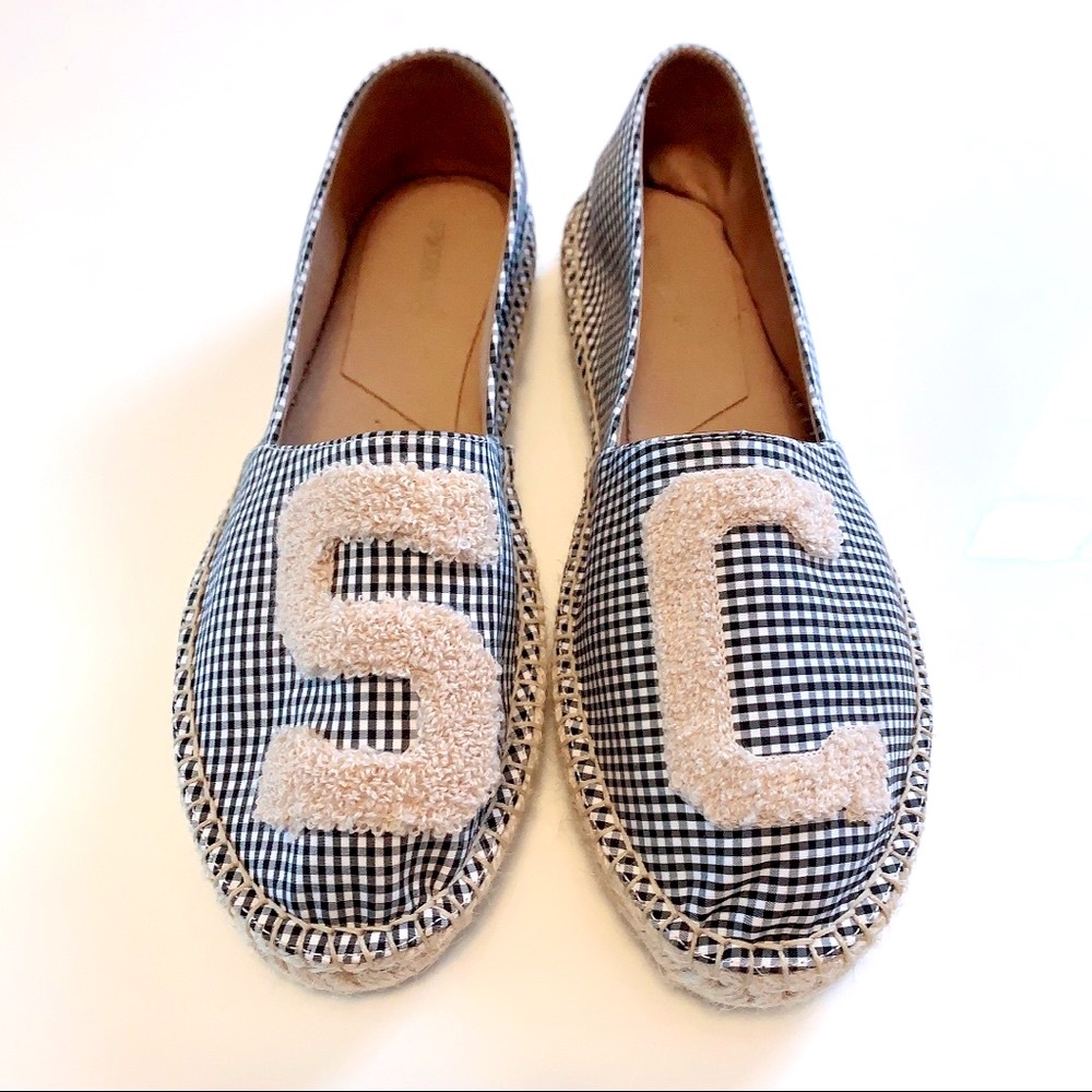 Cute Teddy SC Letter Espadrille Flats